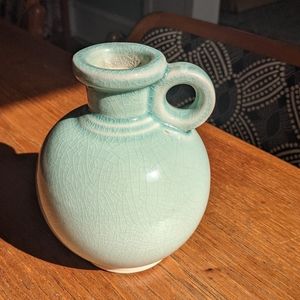Turquoise jug or vase